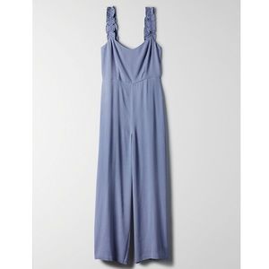 Blue Ruffle Jumpsuit